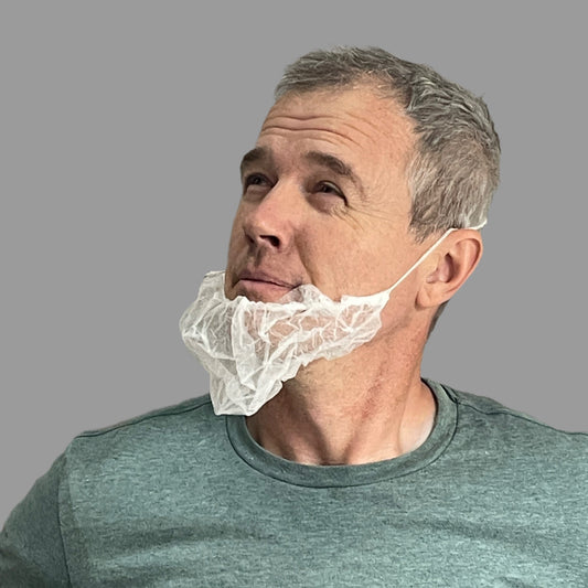 ZA@ CLEANPRO (1,000 PACK) Polypropylene Beard Cover 18” 40006W BB 06/14/26