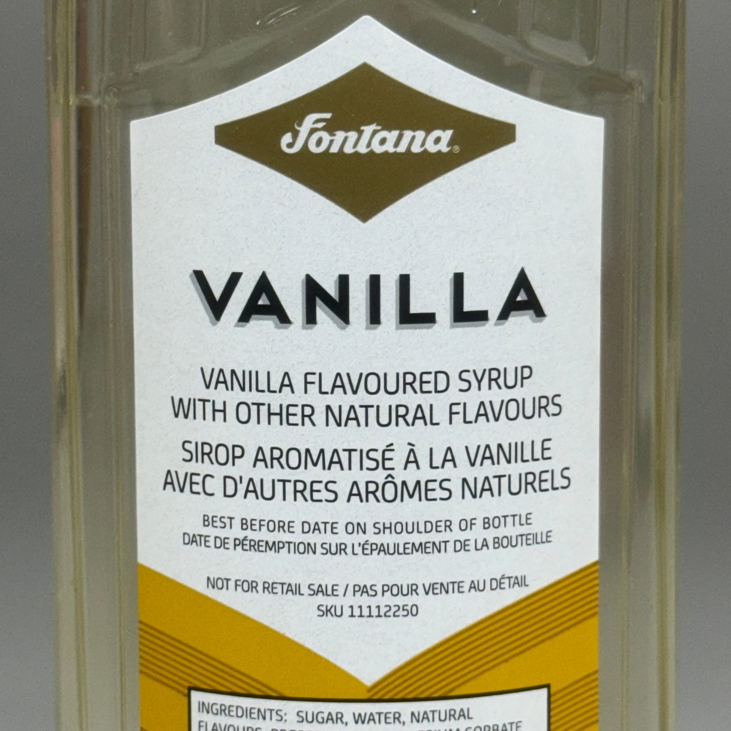 ZA@ STARBUCKS (4 PACK) Fontana Vanilla Flavored Syrup 33.8 fl oz/Bottle (BB 11/24) 11112250 E