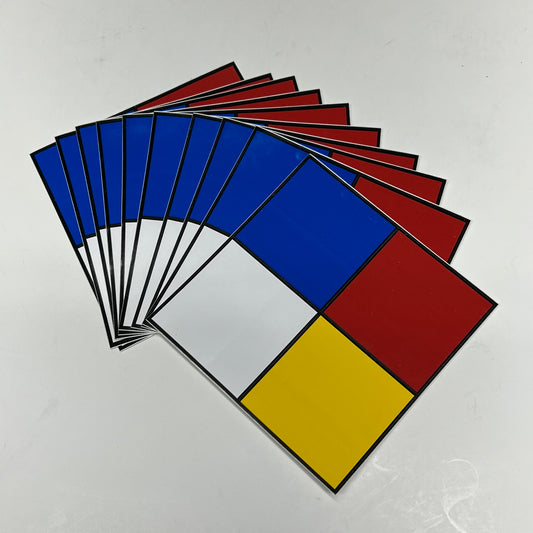 BRADY (10 PACK) Nfpa Diamond Label Pack 5X5 Yellow/White/ Red & Blue B|946