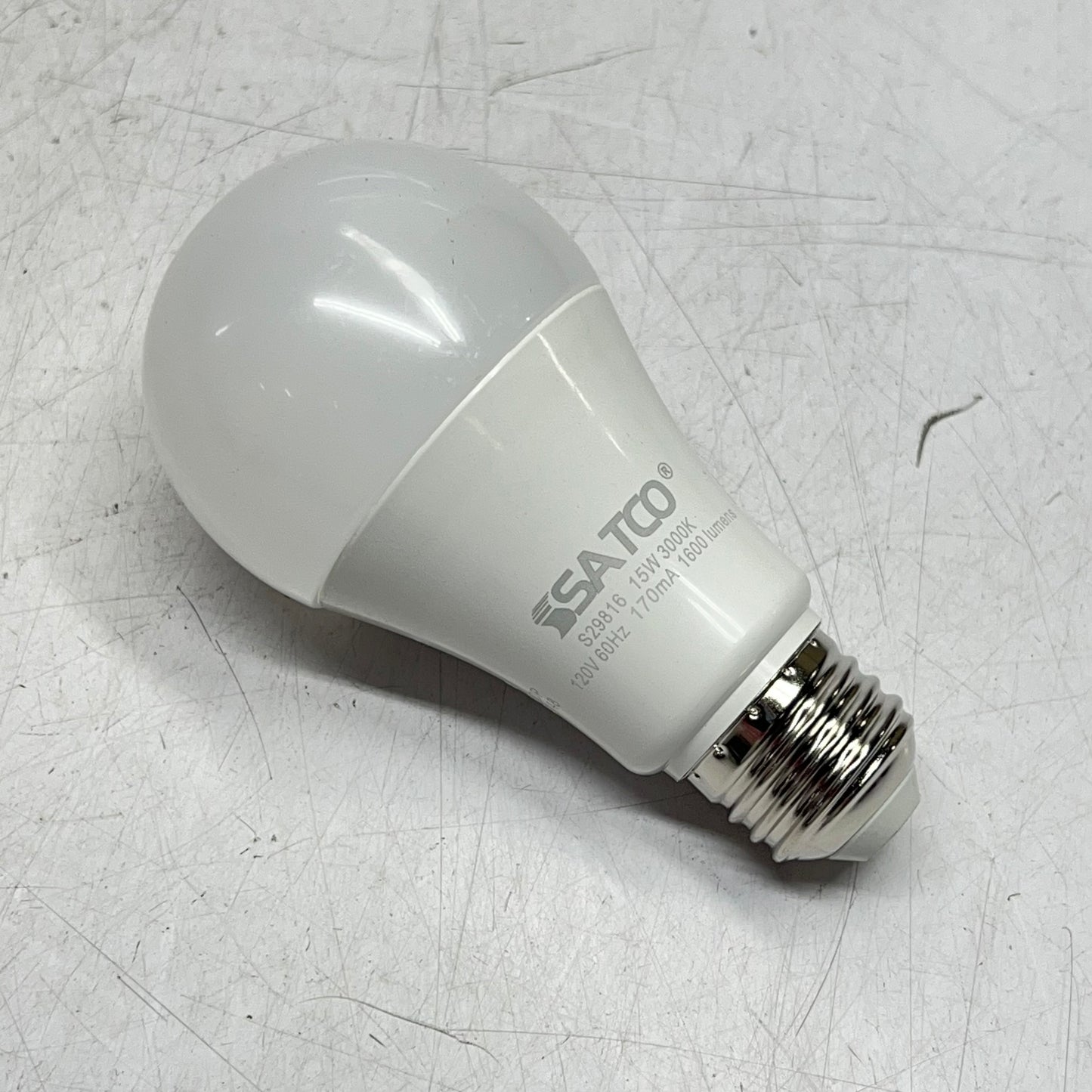 SATCO (6 PACK) Led Light Bulbs 15W LED A19 3000K 1600 Lumens Soft White S29816