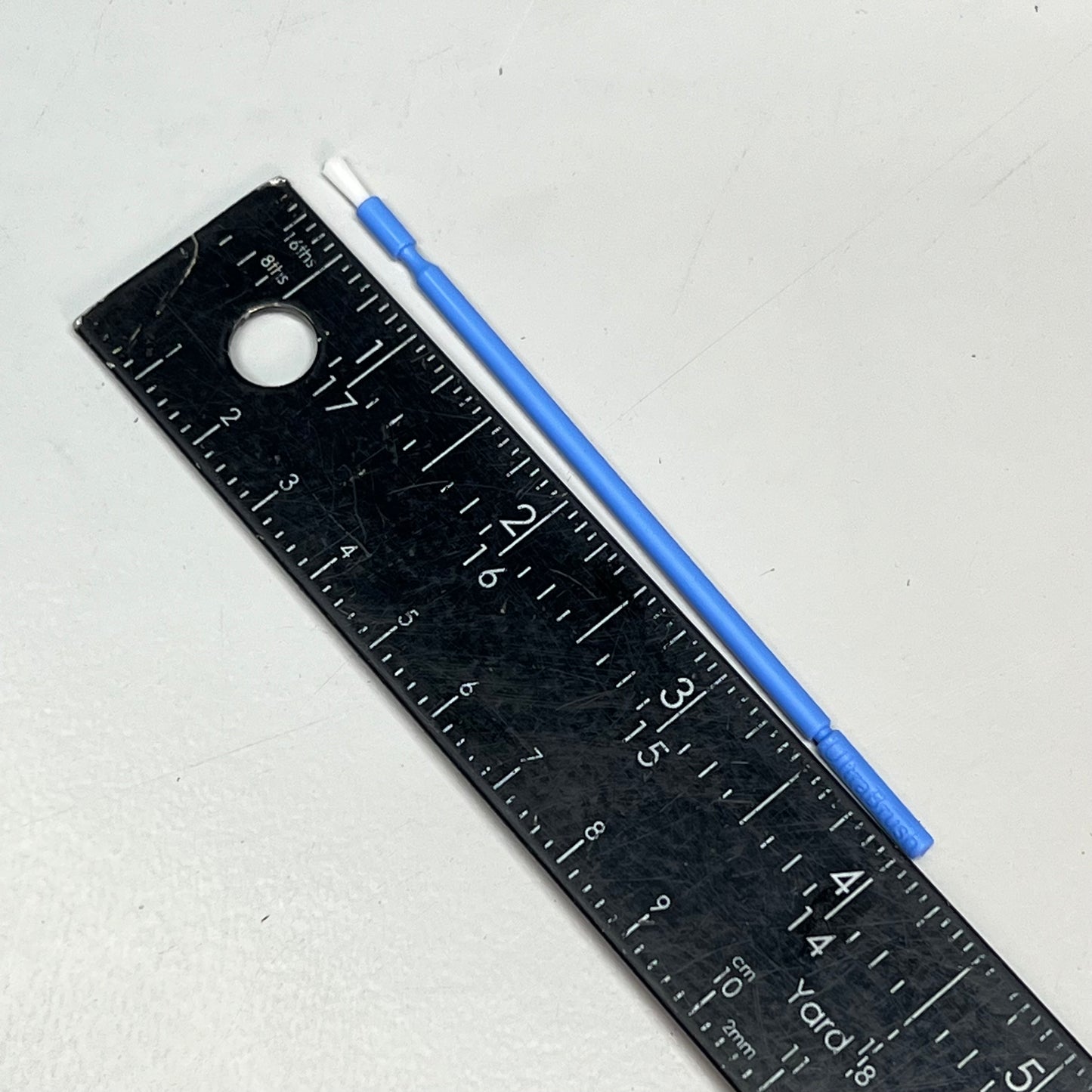 (SEE IMAGES- QUANTITY) Bristle Brush 200 Strands Short Neck Blue/White 290135