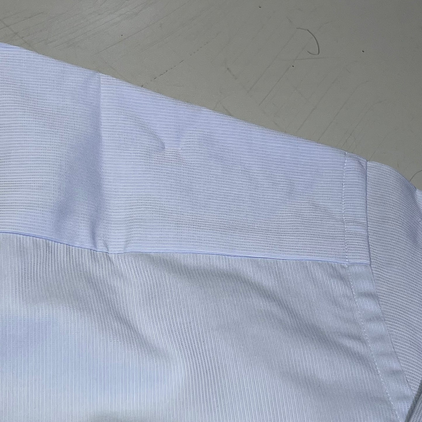 ETON Textured Twill Shirt Men's Contemporary Sz 43 Light Blue 1000136432243