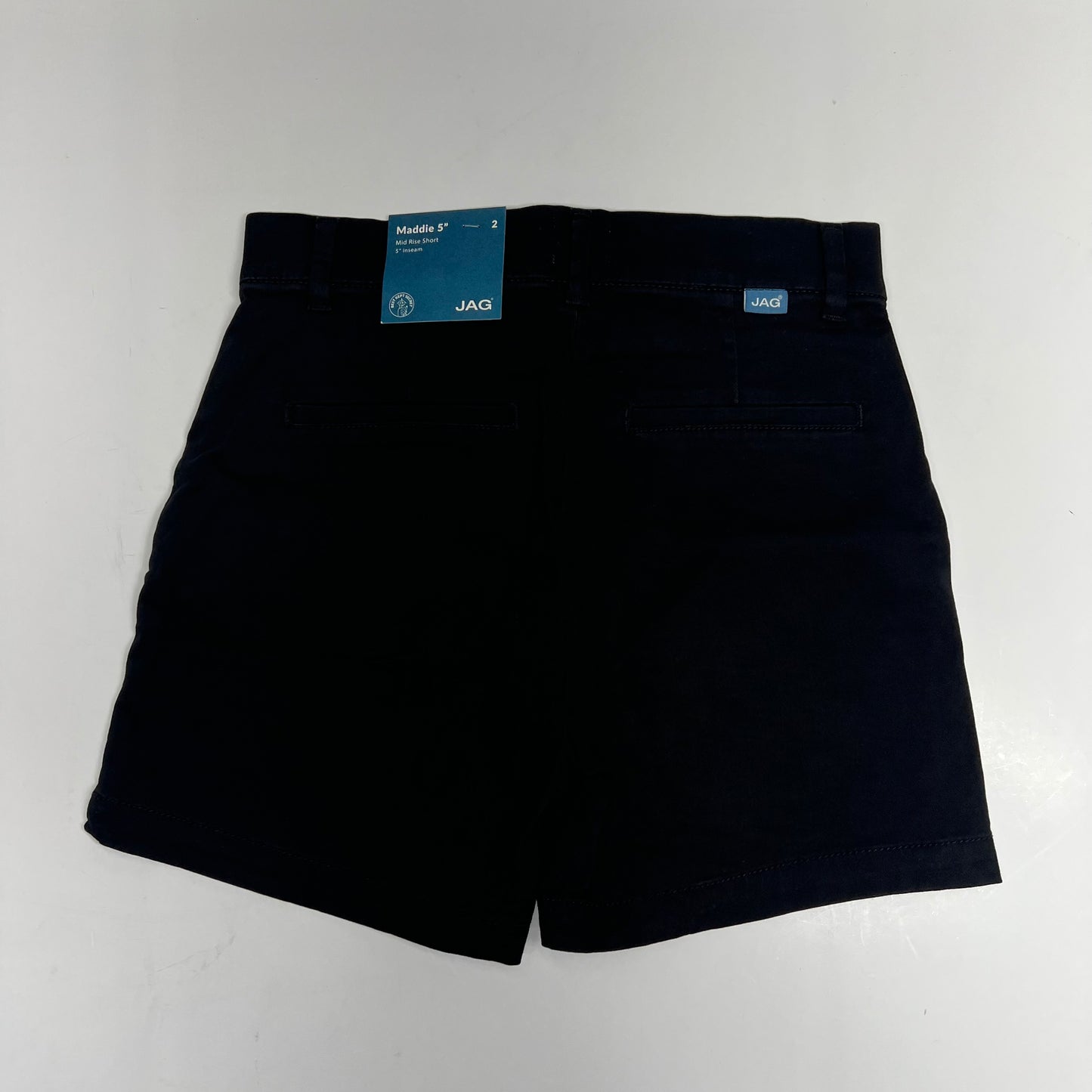 JAG Maddie 5" Short Pull-on Interior Elastic Women's Sz 2/5 Black J5105TWL616