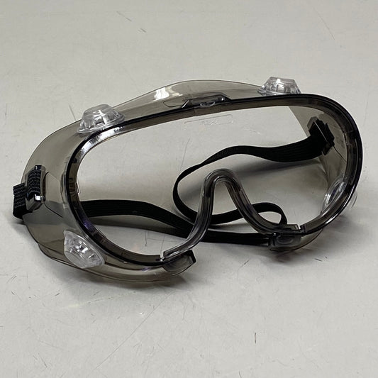 SAS SAFETY CORP (2 PACK) Chemical Splash Safety Goggles Black Frame /Clear Lens 5109