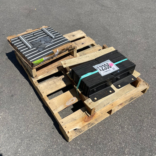 ZA@ UNBRANDED Laminated Rubber Dock Bumpers and Steel Strips for Spot Welding (AS-IS)
