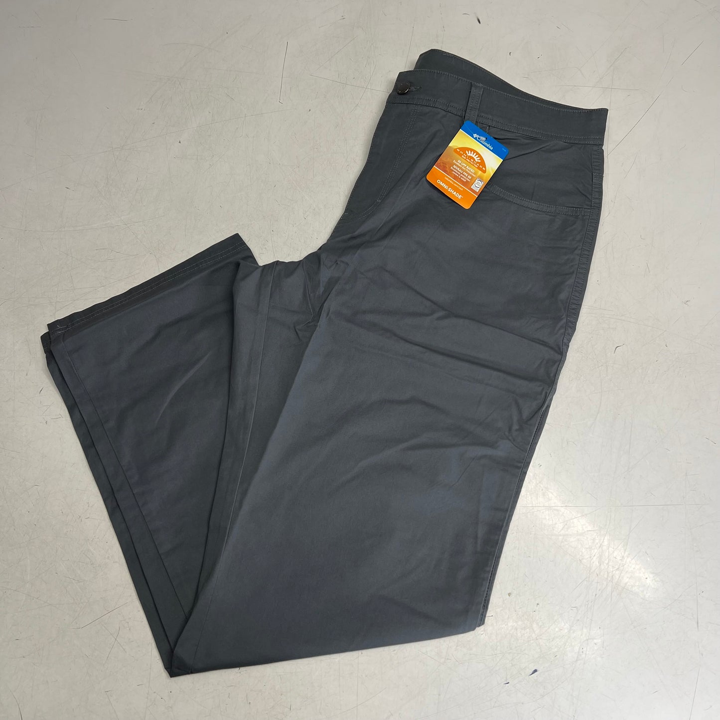 COLUMBIA Rapid Rivers Pants Men's Sz 36 / 32" Inseam Graphite AM0449-053