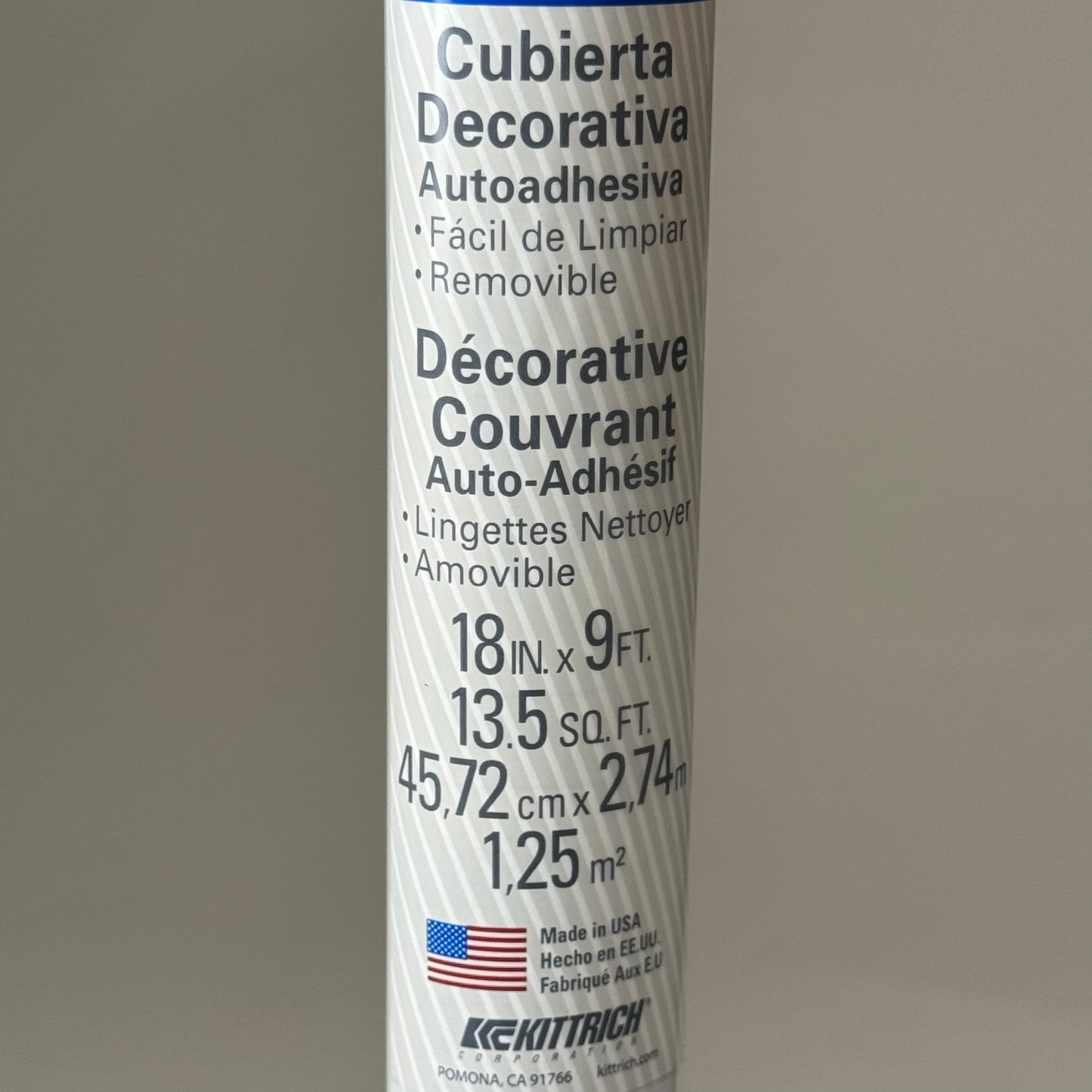 MAGIC COVER (2 Pack) Self-Adhesive Shelf/Drawer Liner 18"x9' Solid White 03-603-01