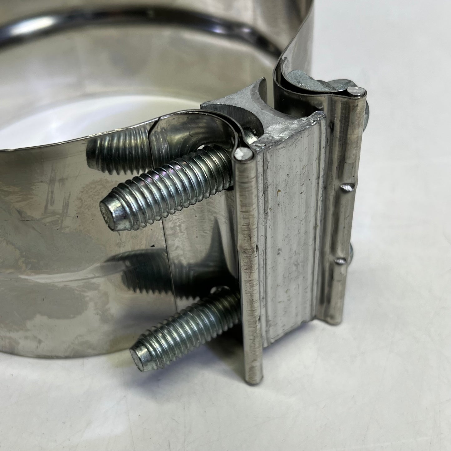 ZA@ WORLDWIDE POWER PRODUCTS (2 PACK) Torca Replacement Clamp Stainless Steel 5" Chrome TLC500S