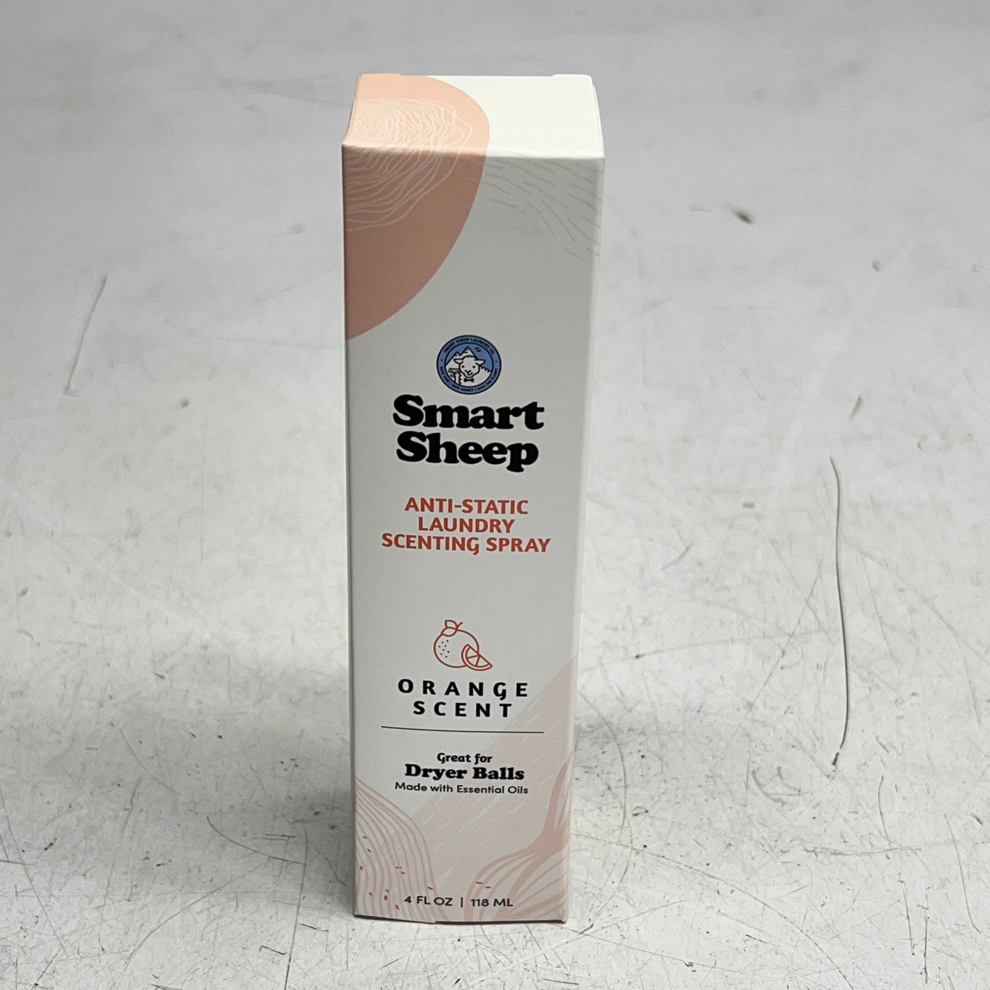 SMART SHEEP (2 PACK) Anti-static Orange Scent Spray W/ Essential Oil 4 fl oz