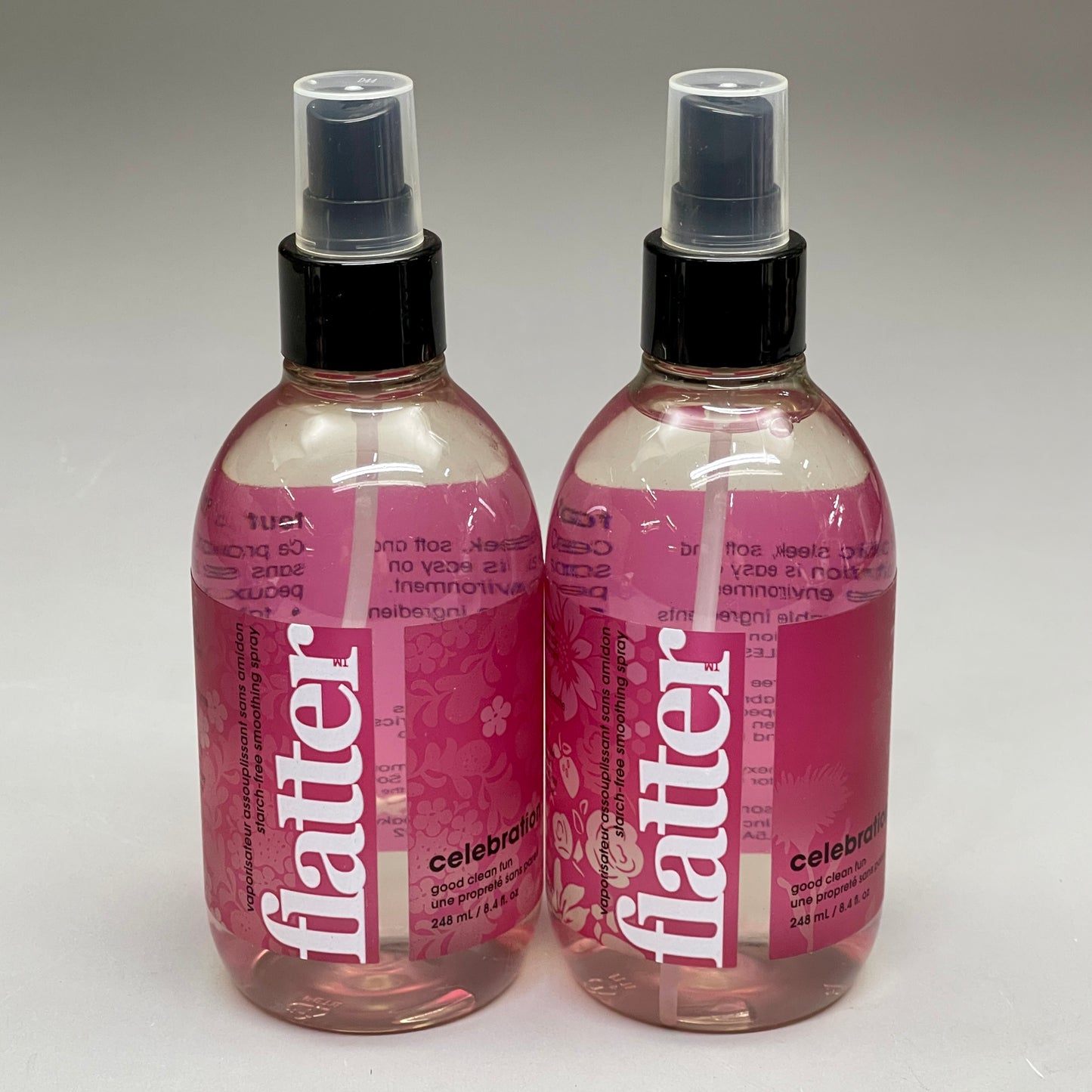 FLATTER (2 PACK) Celebration Smoothing Fabric Spray 8.4 fl oz R-F08G