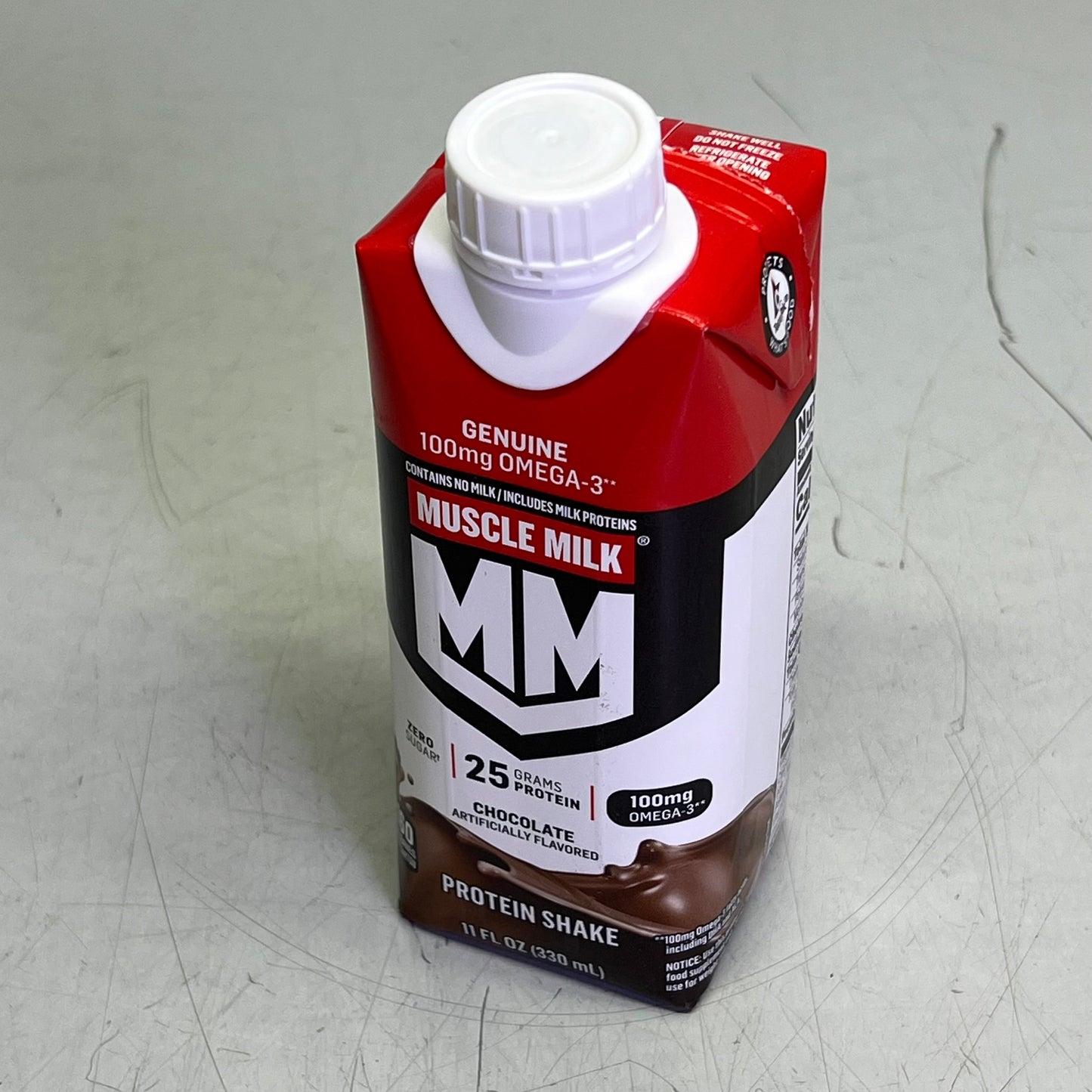 ZA@ MUSCLE MILK (18 PACK) Gluten & Lactose Free Genuine Protein Shake Chocolate 11 fl oz BB 09/26 F