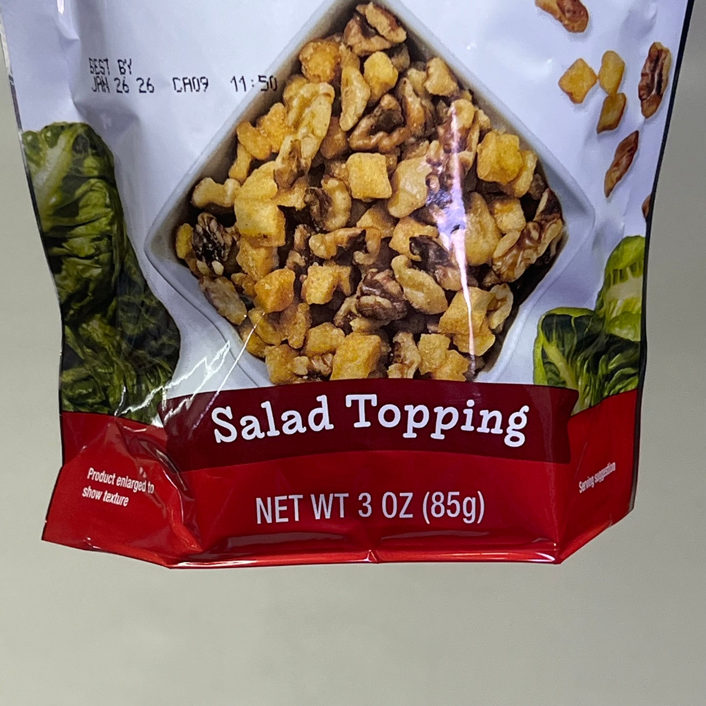 FRESH GOURMET (9 PACK) Honey Roasted Walnut & Dried Apple Topping  3 oz BB 01/26