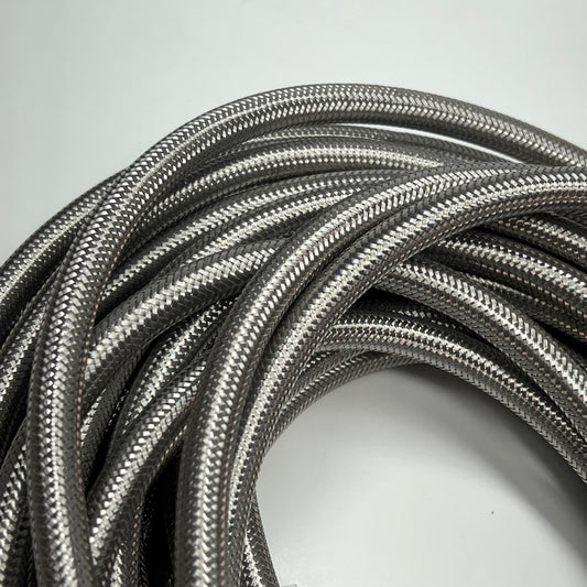 ZA@ PLUMBSHOP (25 PACK) Lav Flex Connector Stainless Steel Braid  30" Length Silver PLS1-30AF
