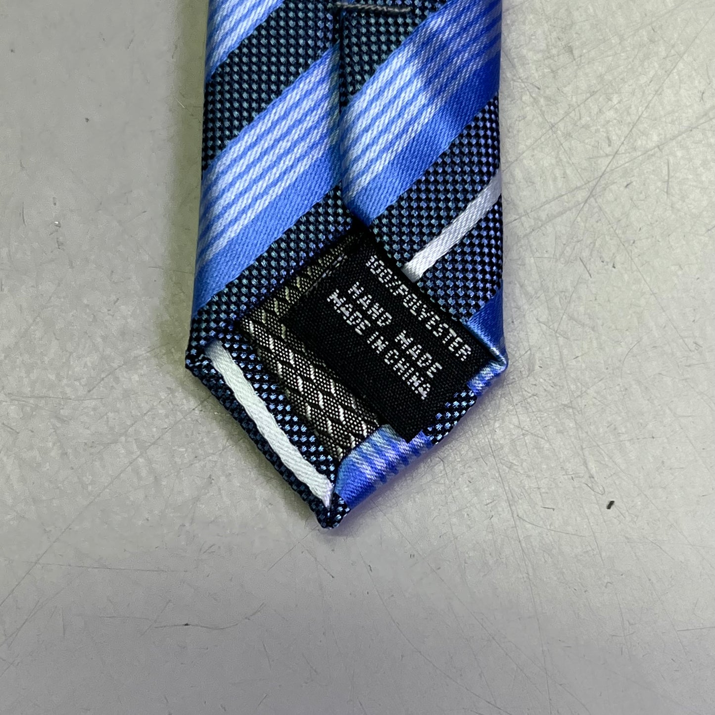 ALEXANDER JULIAN COLOURS Slanted Formal Pattern Tie 60" Blue/White (Pre-Owned)