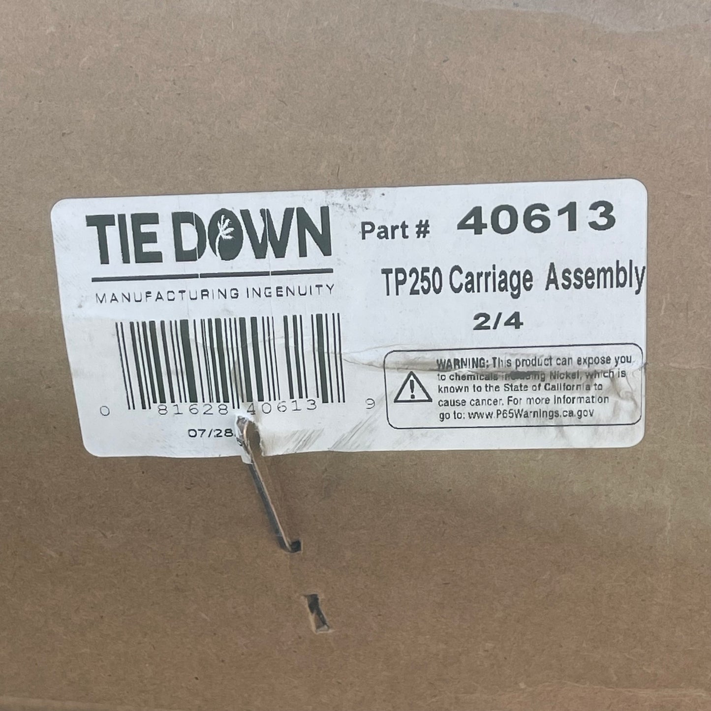 TIE DOWN Tranzporter Carriage & Hoist W/ HONDA Motor TP250 (INCOMPLETE)