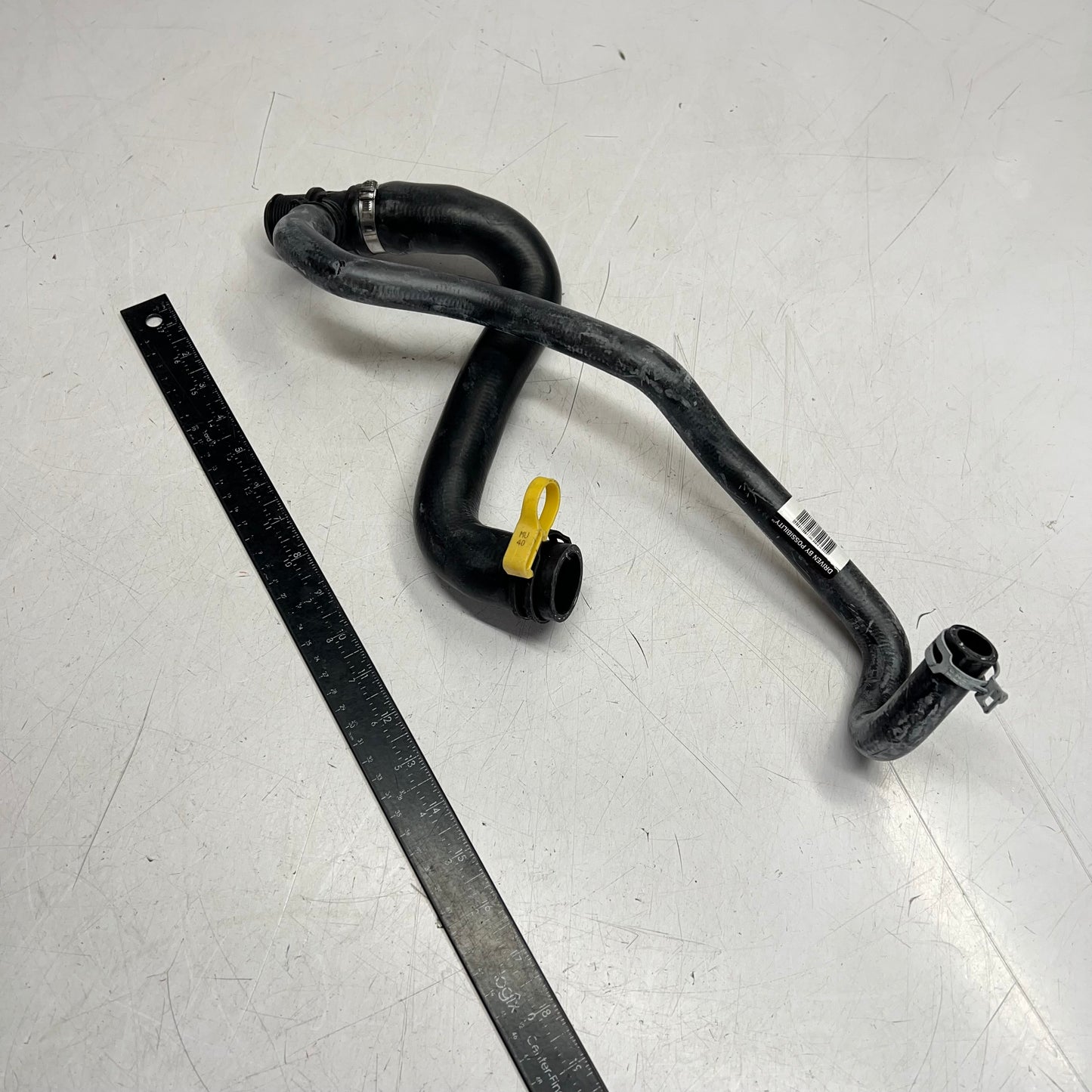 GATES Coolant Hose For Mini Cooper Models 17-1/2" L Black 51771