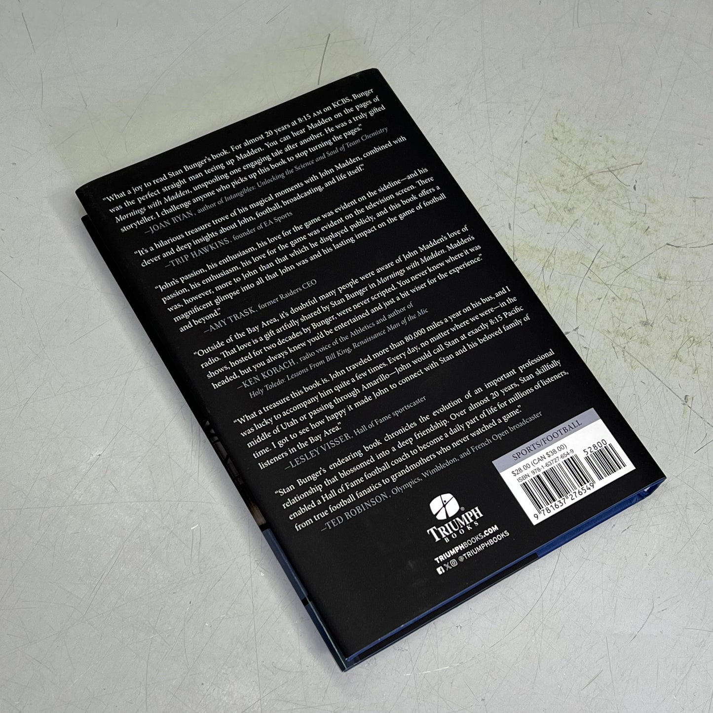 MORNINGS WITH MADDEN My Radio Life W/An American Legend By Stan Bunger Hardback