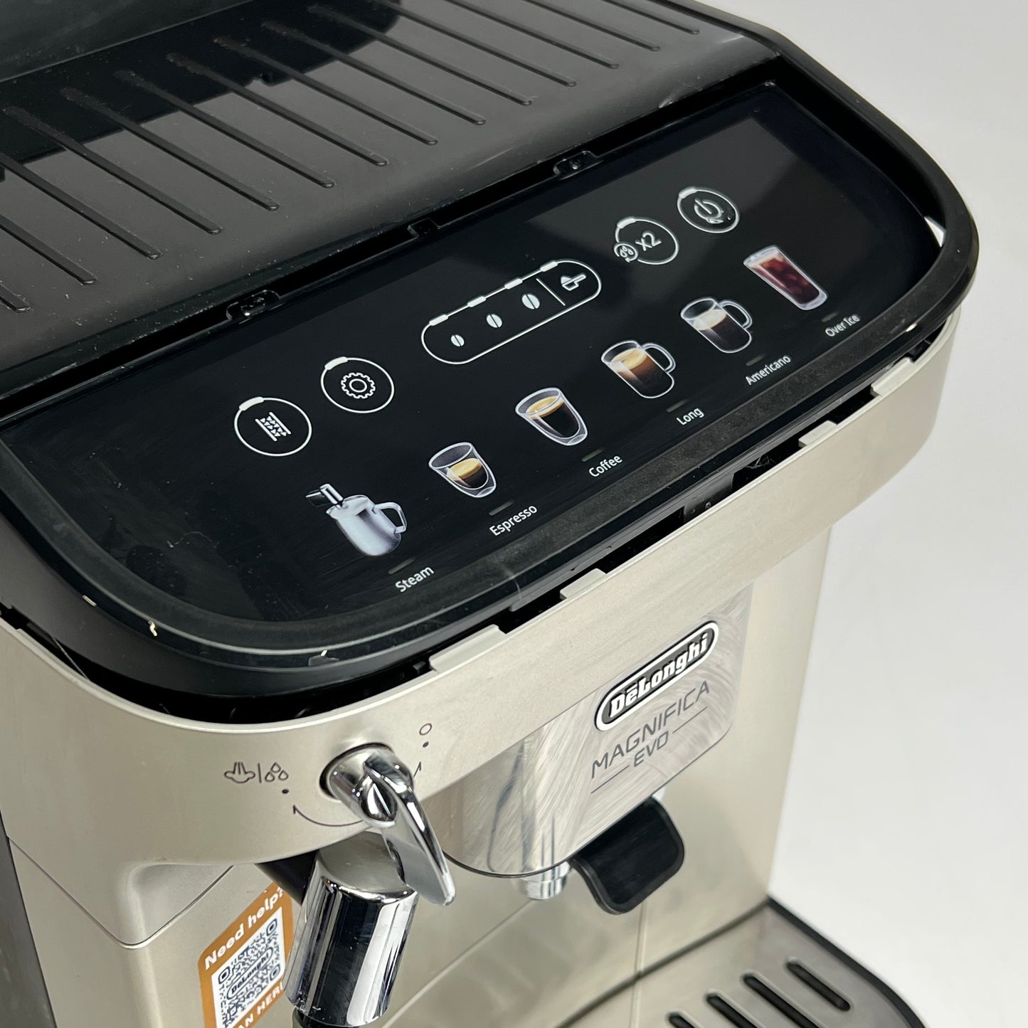 ZA@ DELONGHI Magnifica Evo Espresso Machine 6-1 Touch Recipes Silver ECAM29043SB (Return)