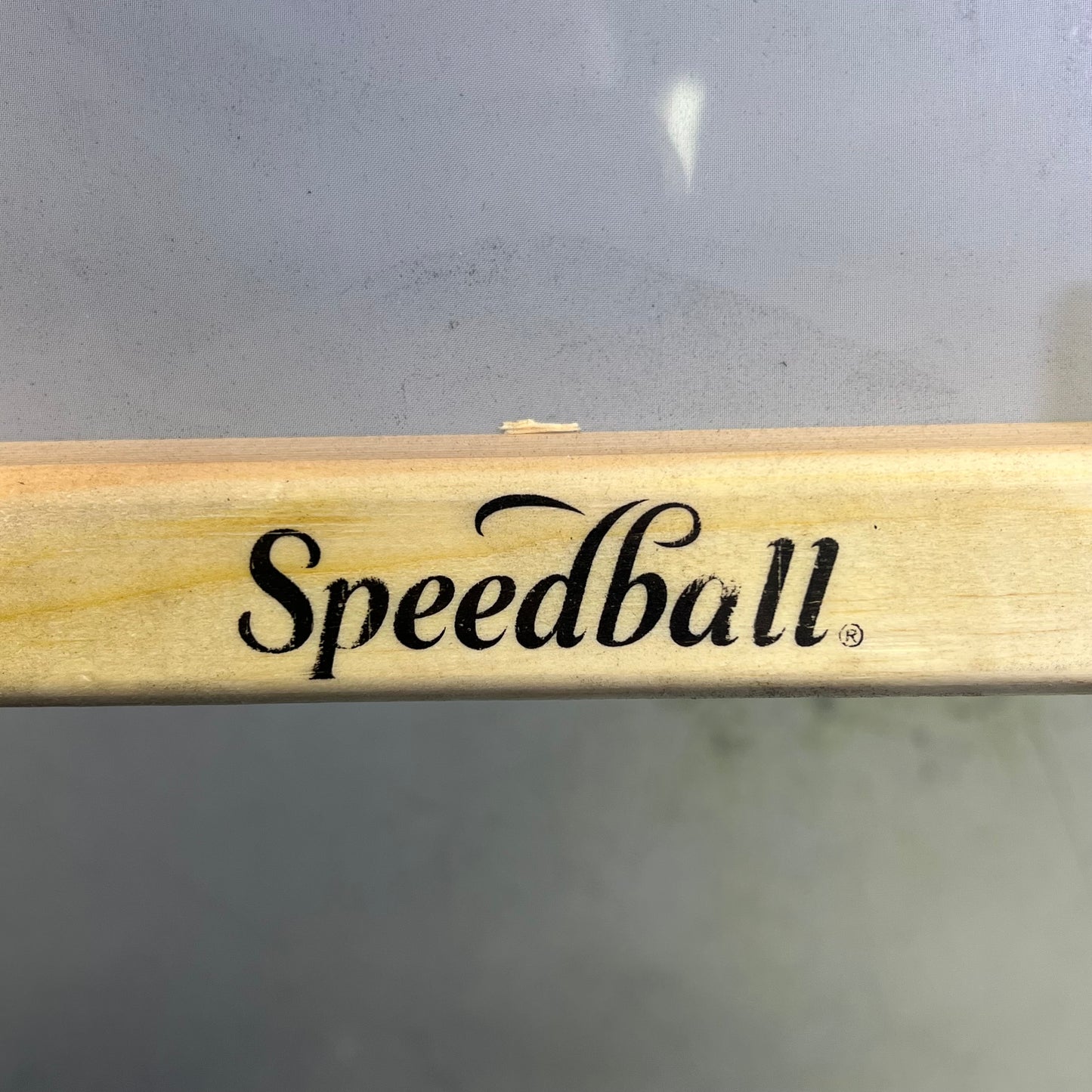 ZA@ SPEEDBALL Screen Printing Hardwood Frame Cord Locked In Grooves 10"x14" Tan 4716 (Slightly Dirty)