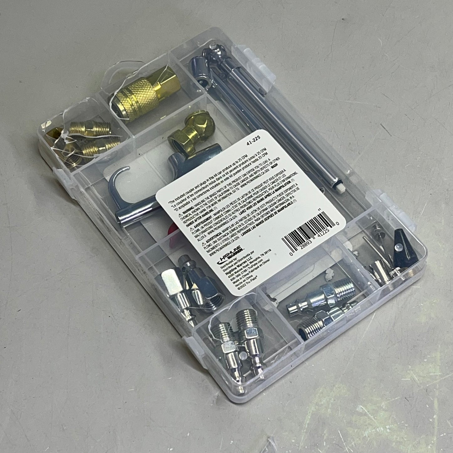 TRU-FLATE 20 Piece Air Accessory Kit For Tank-Mounted Air Compressor 41-225