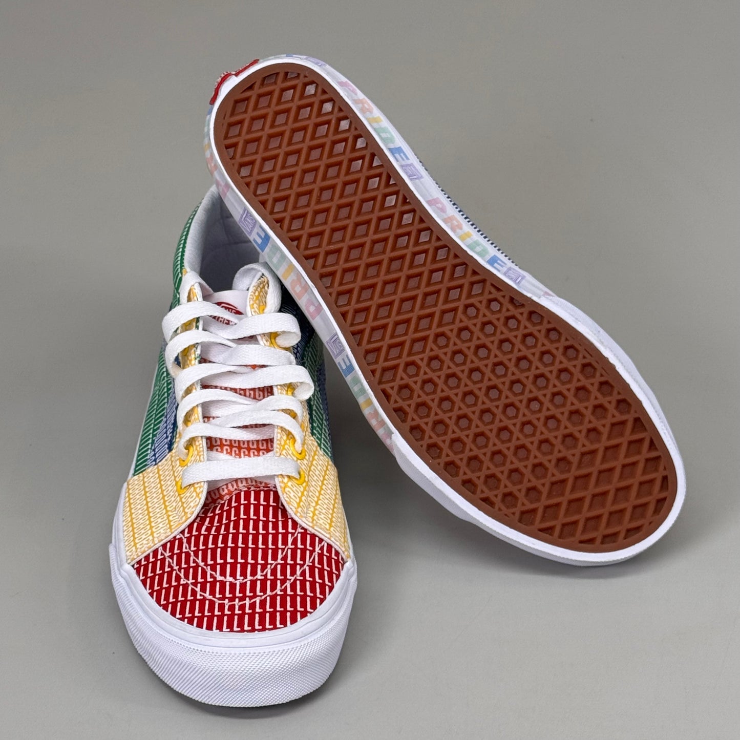 VANS Canvas Sk8-Mid Pride LGBTQ Shoe 2021 M SZ 8 W SZ 9.5 Multicolor