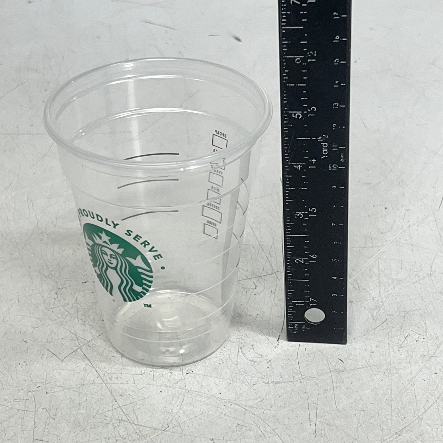 ZA@ PACTIV EVERGREEN (1000 PACK) Iced Grande Starbucks Cup 16oz Clear 11153354