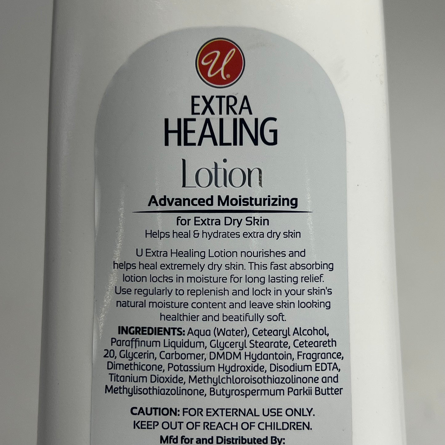ZA@ U (2 PACK) Extra Healing Lotion Advanced Moisturizing 18 Fl Oz 55043