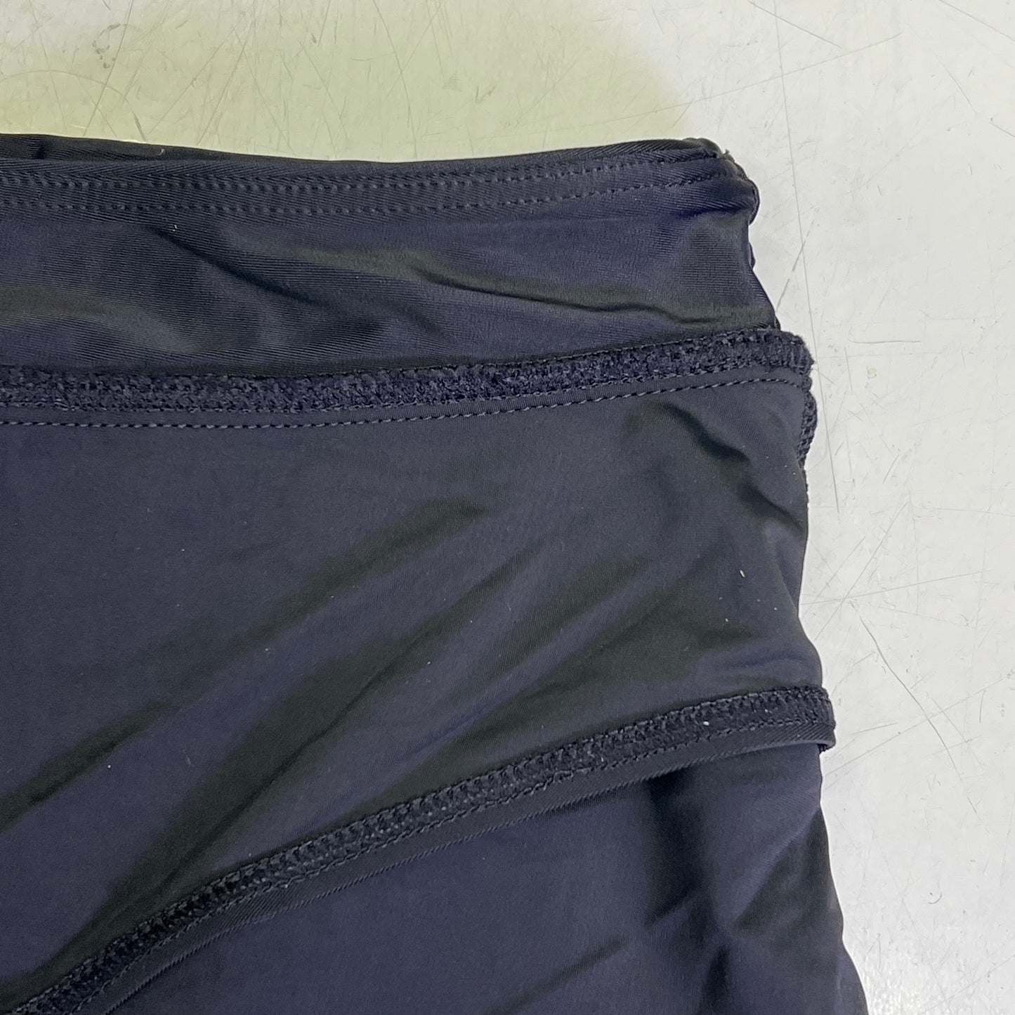 CHARMO High Waisted Swim Bottom Skirt W/ Built-in Briefs Women's Sz L Black