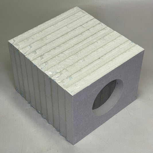 PORTLANDPRODUCTS (10 PACK) Primed Smooth Vent Block O/D 7.25" x 9.25" x I/D 4.25" Grey PPS307VB
