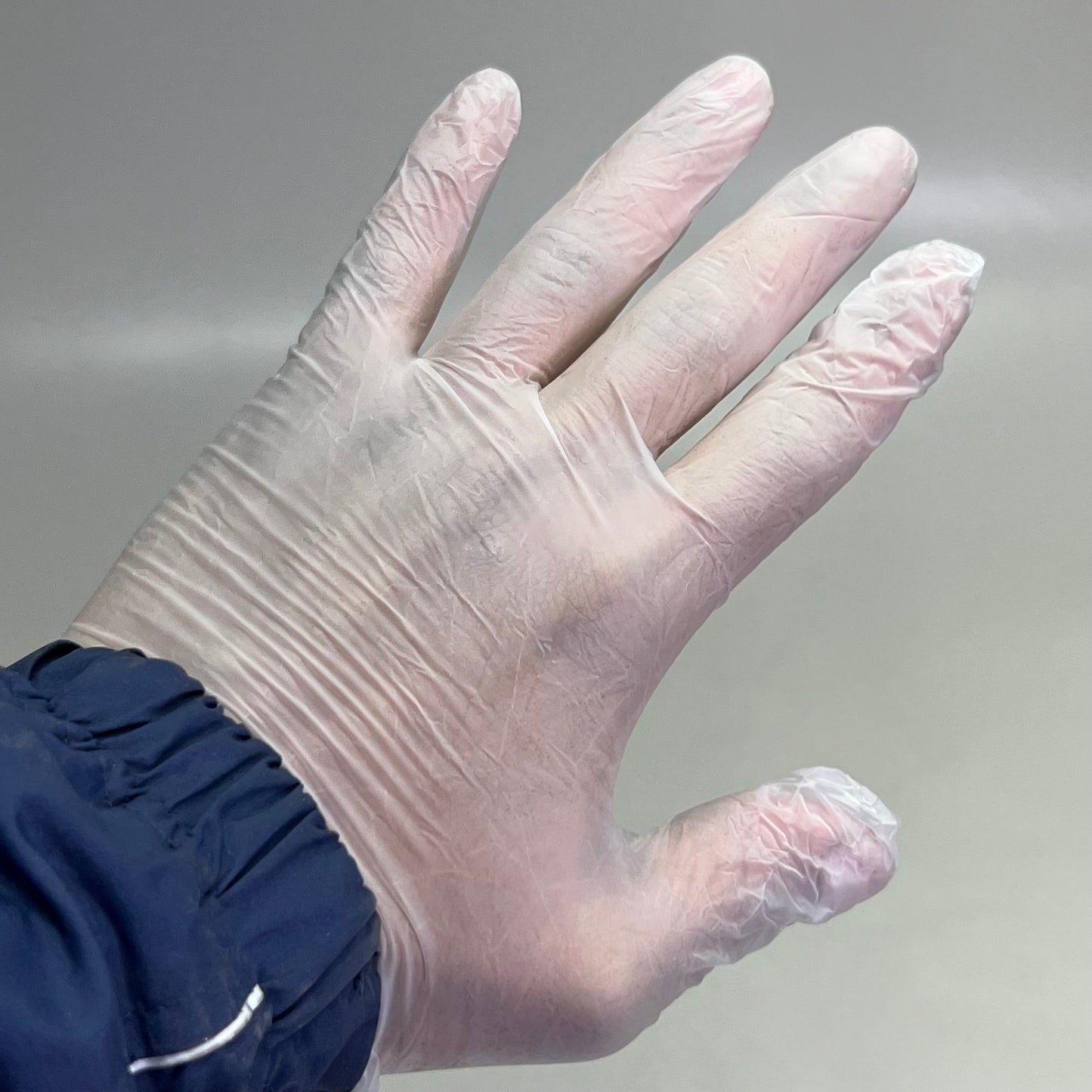 ZA@ SAFETY ZONE (2 PACK of 100 Gloves) Clear Vinyl Gloves Sz M GVP9-MD-HH (AS-IS, Distressed Box) E