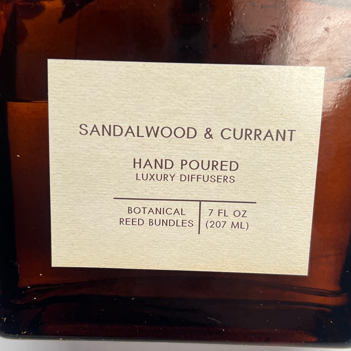 ANDALUCA HOME Sandalwood & Current Dried Reed Bundle Fragrance Diffuser 7 fl Oz