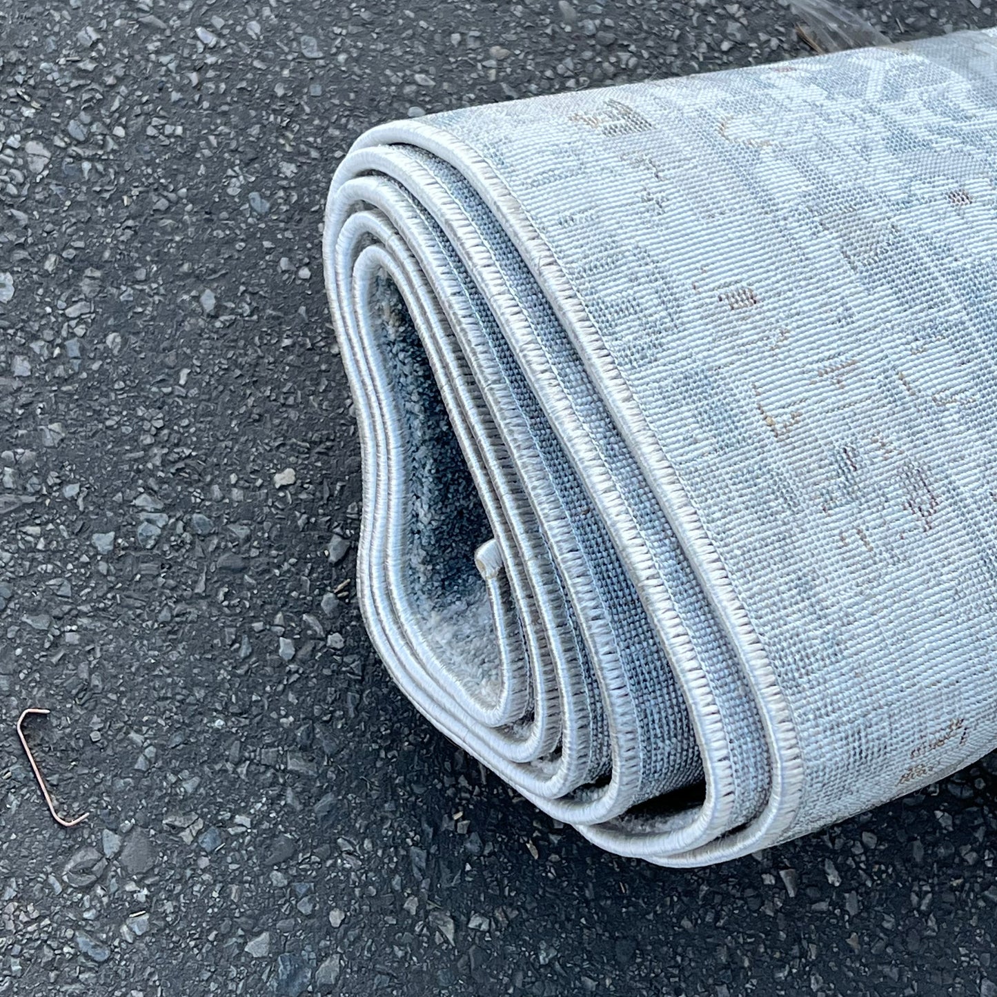 ZA@ VEGA COLLECTION Large Area Rug Low Pile Light Grey Multicolor (New Other)