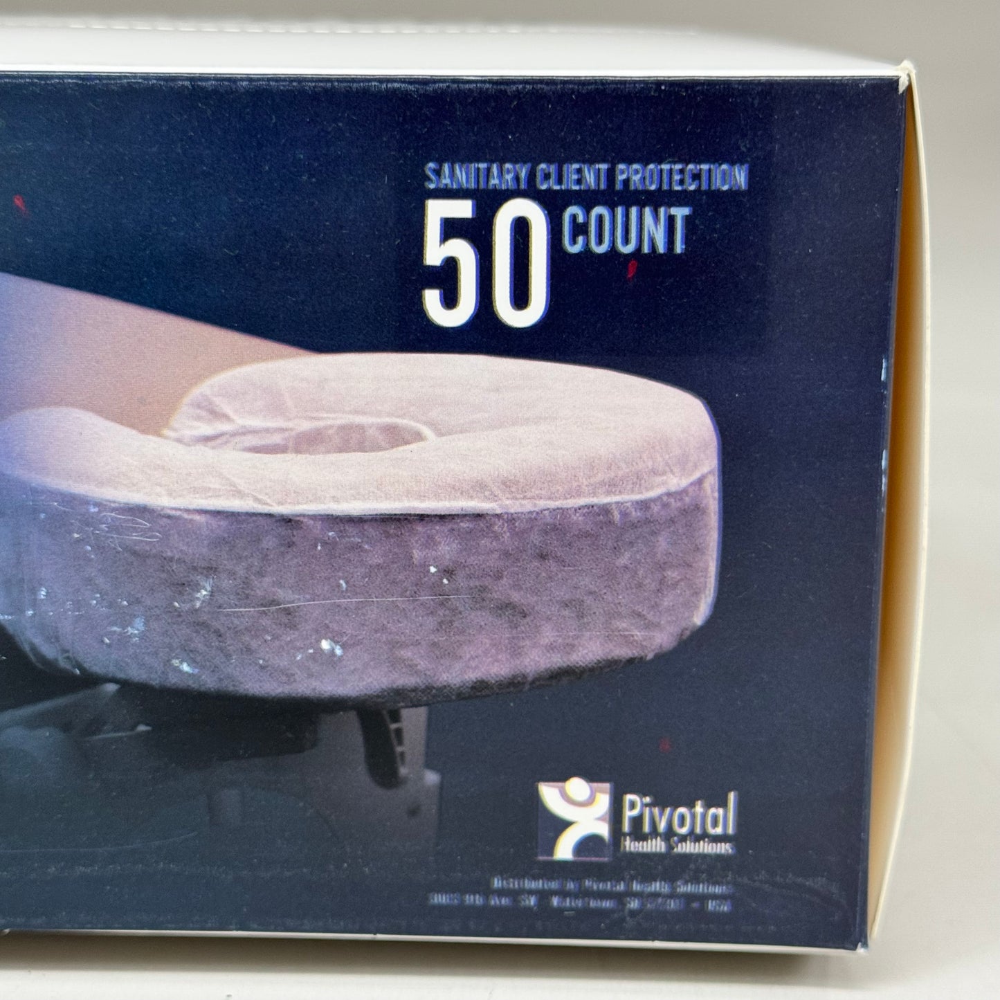 PIVOTAL  (50 PACK) Sani-Cover Face Rest Covers Fitted Disposable White FRC30-50