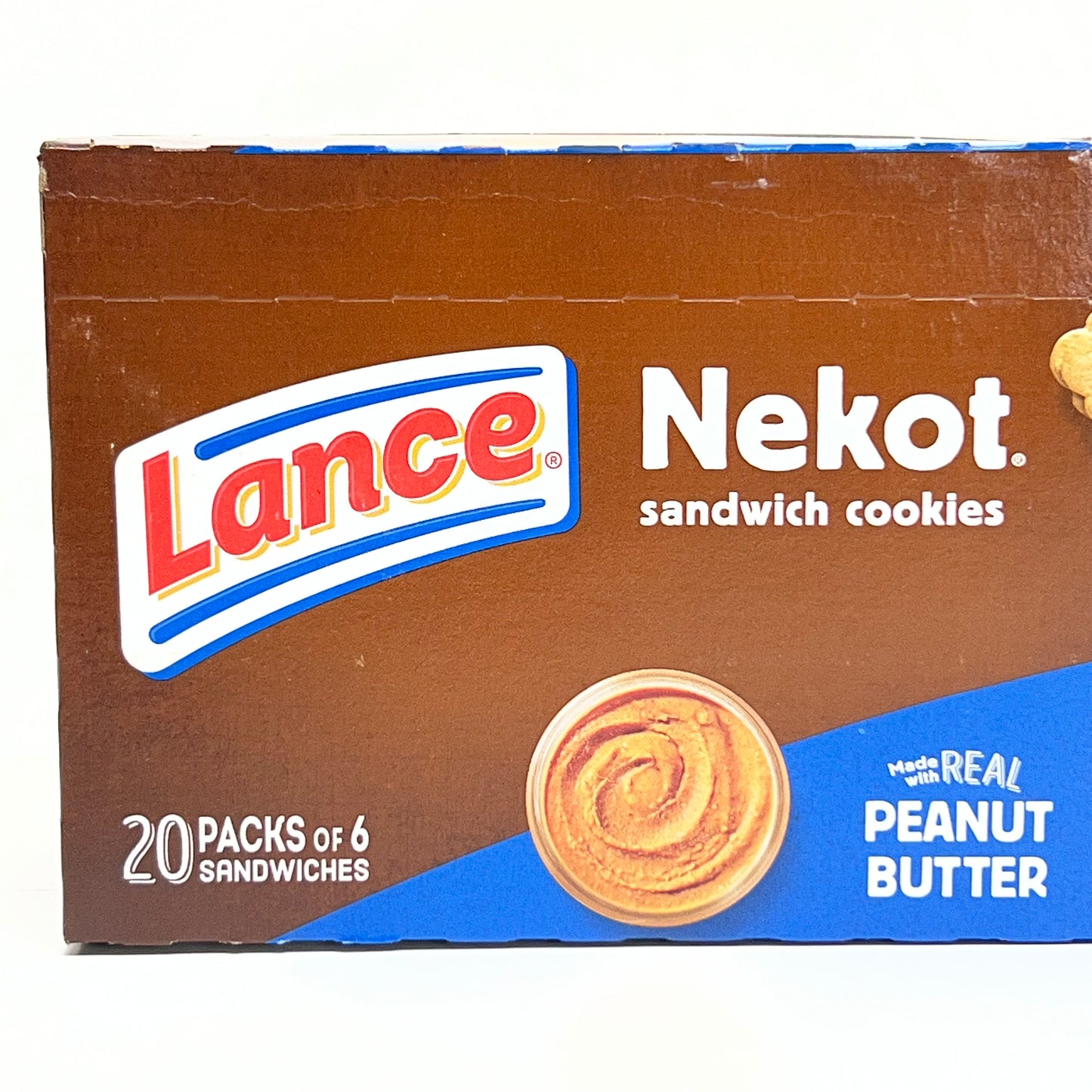 LANCE Nekot (2 PACK of 20) Peanut Butter Sandwich Cookies BB 07/26