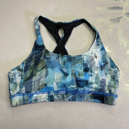 LULULEMON Athletica Time To Sweat Sports Bra Women's Sz 8 Blue (Pre-Owned)
