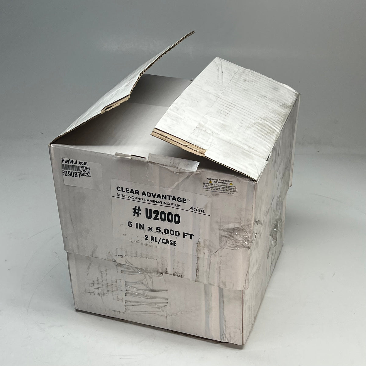 ACHEM  (2 PACK) Clear Advantage Self Wound Lamination Film 6"x5,000' U2000