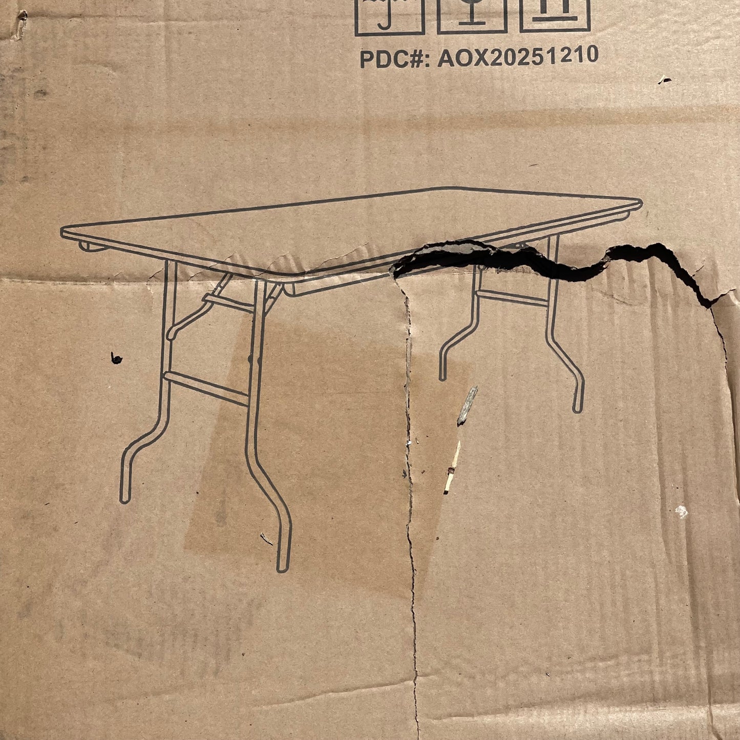 ZA@ Pallet of UBIQUE GROUP Folding Table 96”x36”x30” (AS-IS)