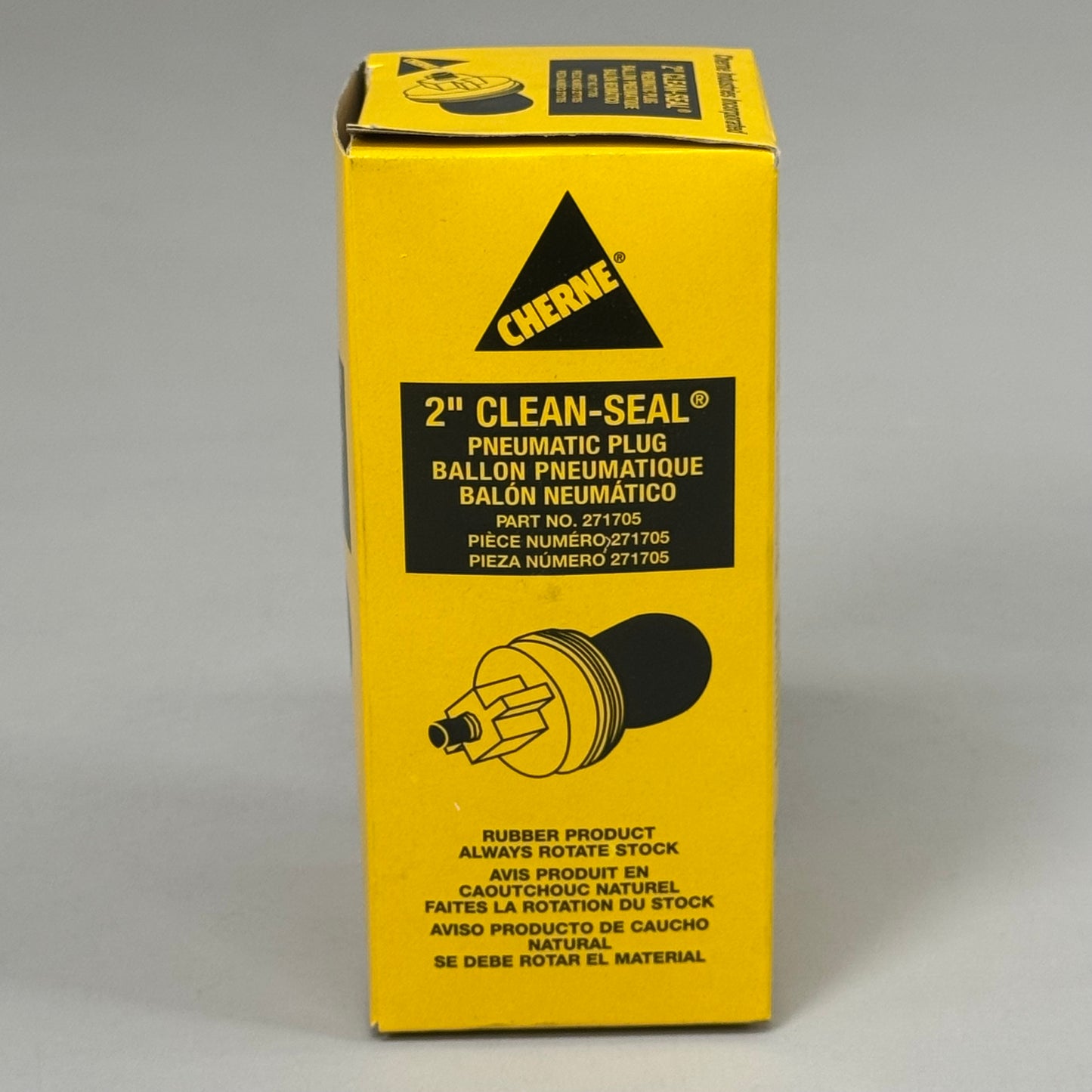 CHERNE Clean Seal Pneumatic Plug for Eliminating Test Water Backsplash 2" 271705