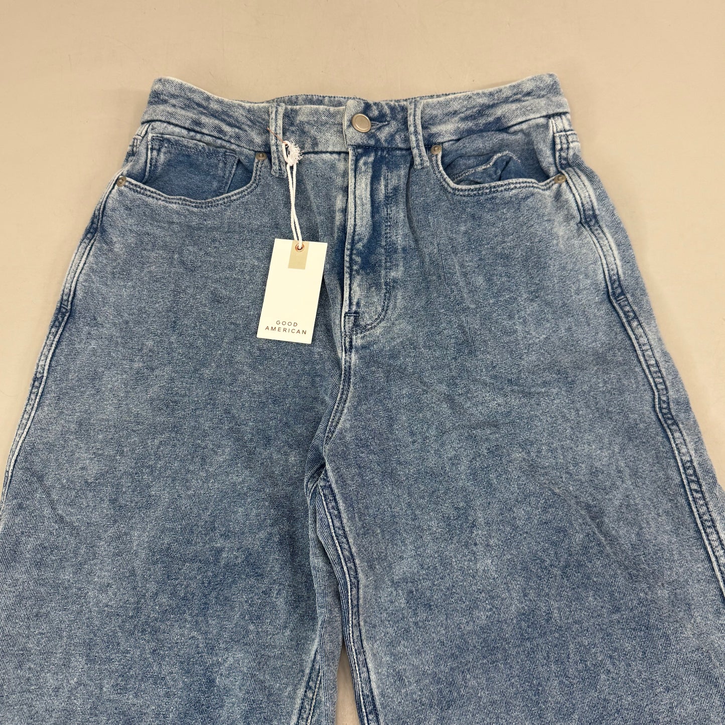 GOOD AMERICAN Jeanius Good Skate Jeans Women's Sz 8 Indigo586 GS0409VN