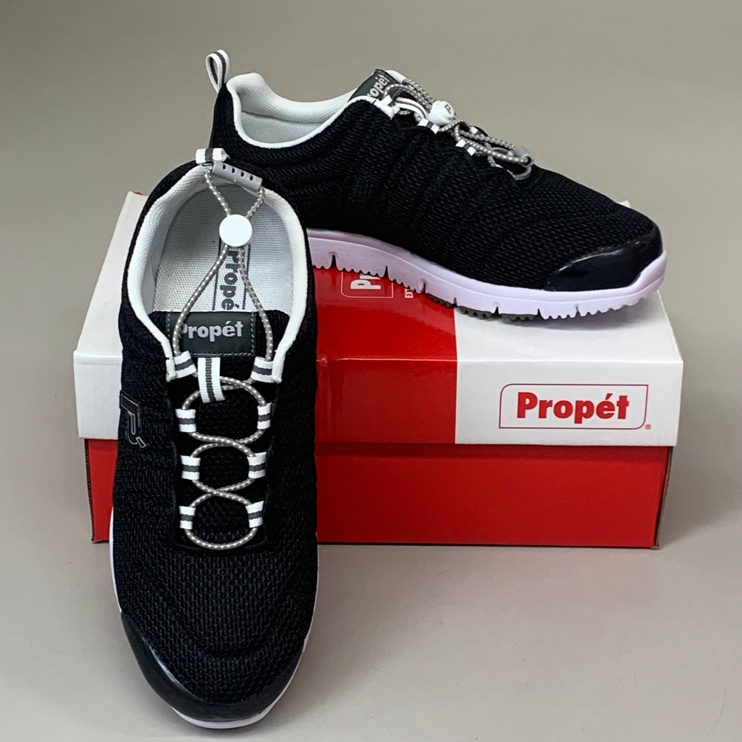 PROPET TravelWalker II Sneaker Shoes Women's SZ 9.5 Black Mesh W3239BM-X-09H