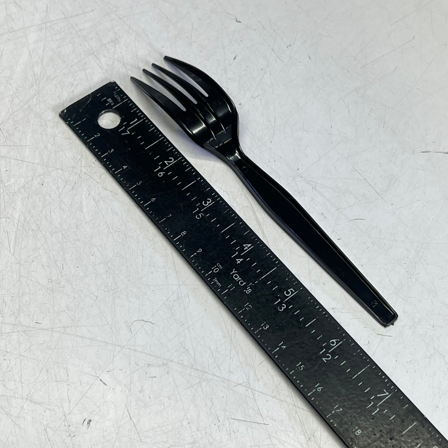 ZA@ EVO PAK (1000 PACK) Fork Plastic Utensils  Black C301B (As-Is)