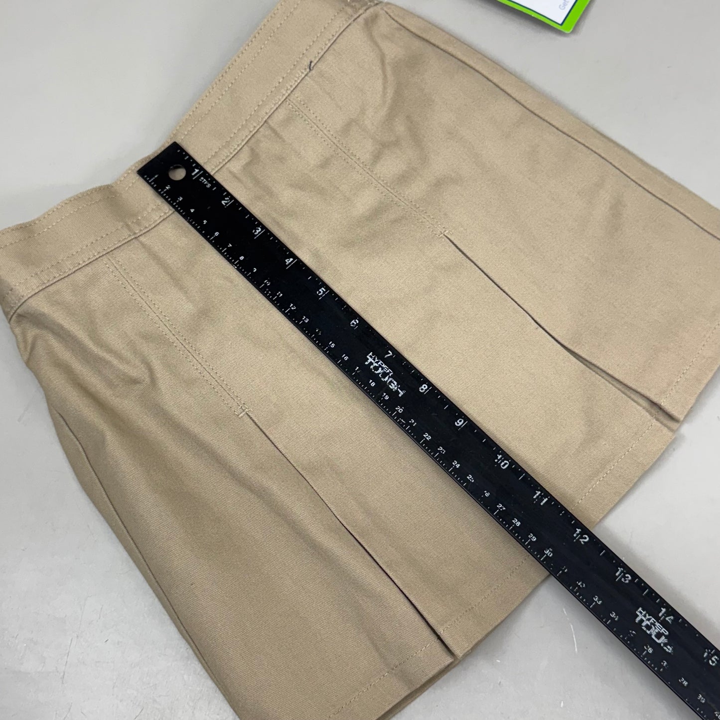 PLUSE UNIFORM (2 PACK) Girls Pleated Skirt w/ Built-in Shorts Youth Girl's Sz 6 Khaki