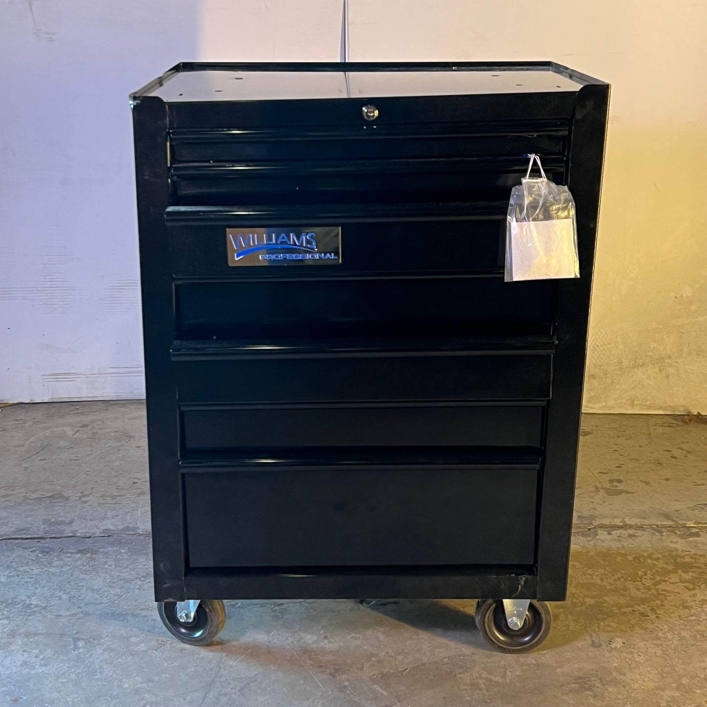 ZA@ WILLIAMS 26" 7 Drawer Roll Cabinet, Black 25" Black W26RC7B (New Other)