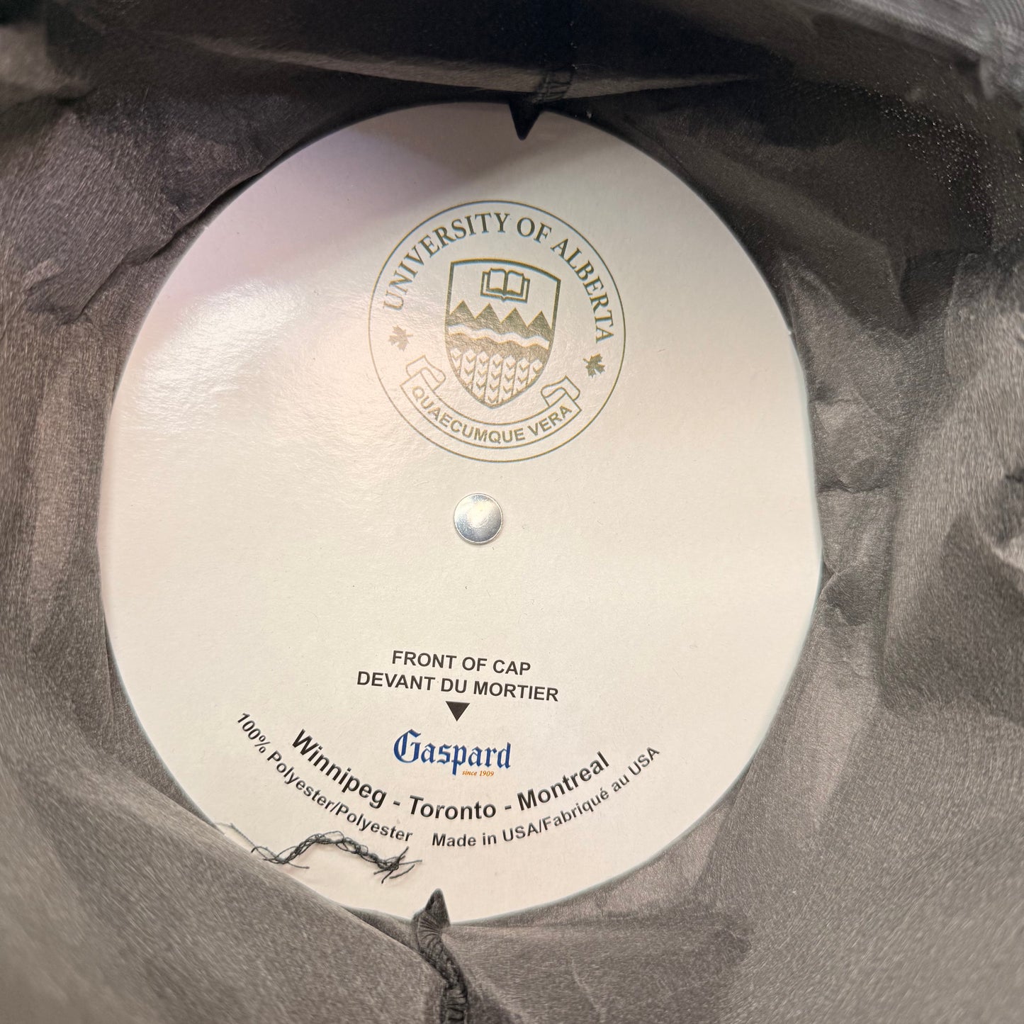 ZA@ (35 Count) Graduation Hats 9 x 9  Black 100 % Polyester A