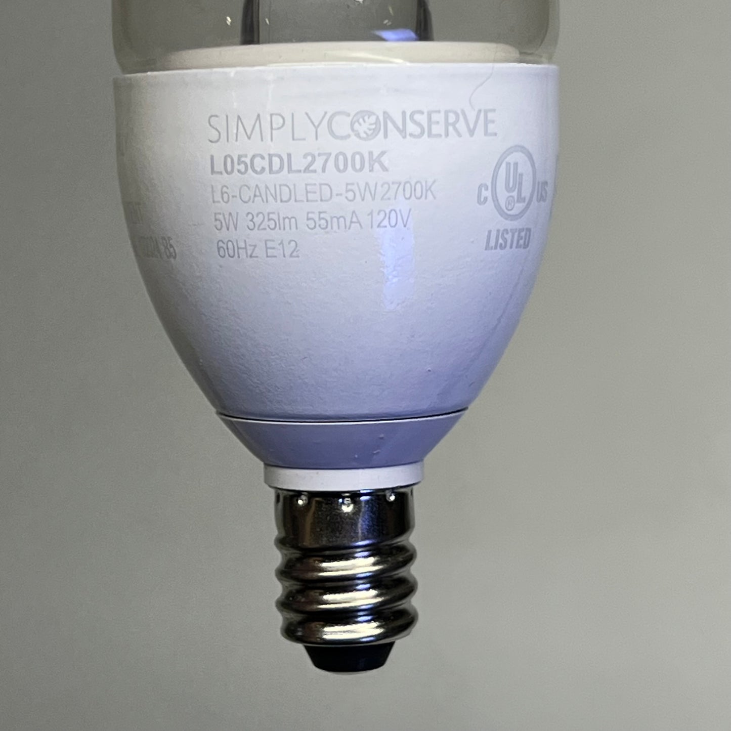SIMPLY CONSERVE (3 PACK) LED Light Bulb Dimmable 40W Warm White L05LCDL2700K