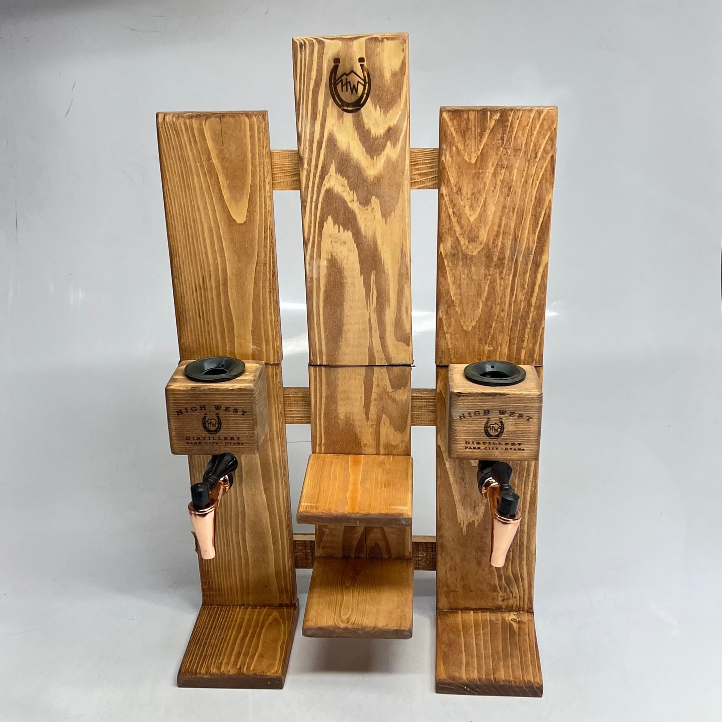 HIGH WEST DISTILLERY Park City Distillery Wall Mount Liquor Bottle Dispenser