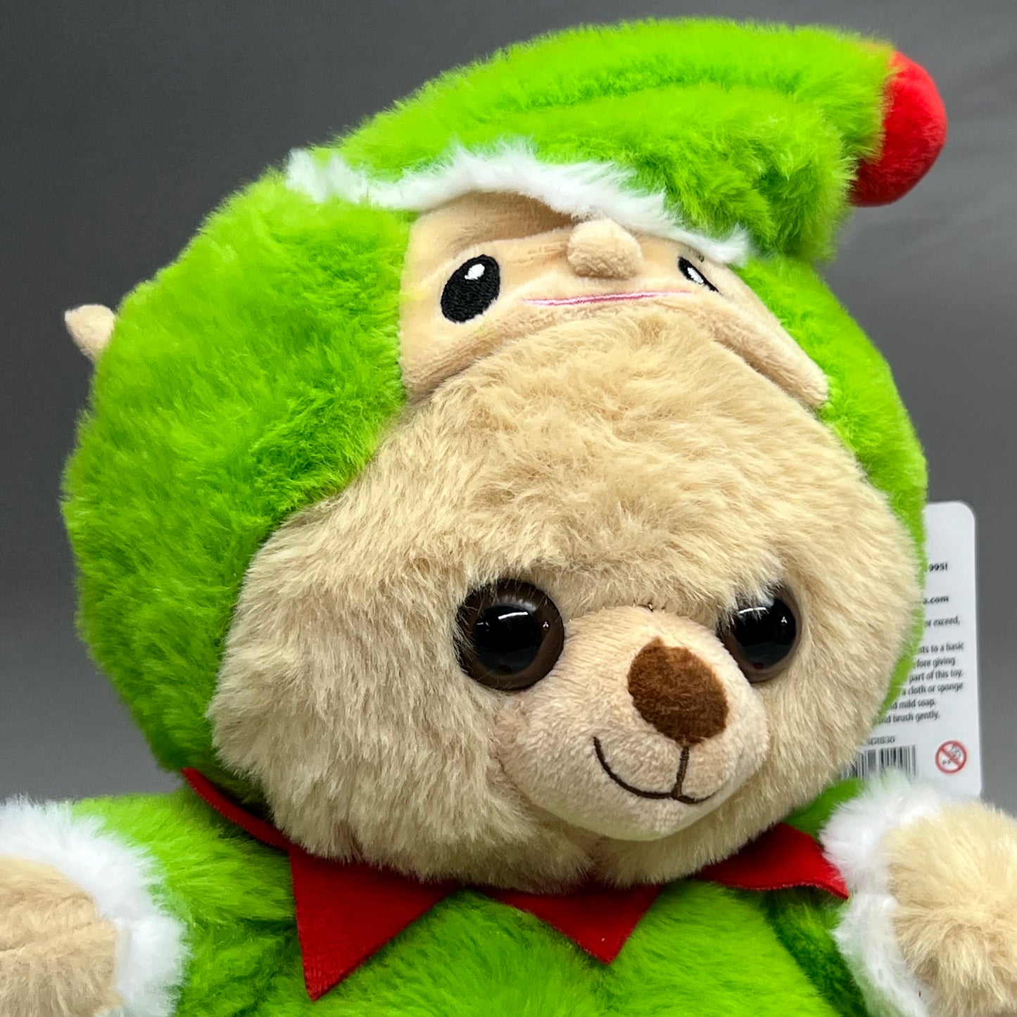 PEEK A BOO TOYS Huggable Teddy Bear Elf Green XMASDIS30