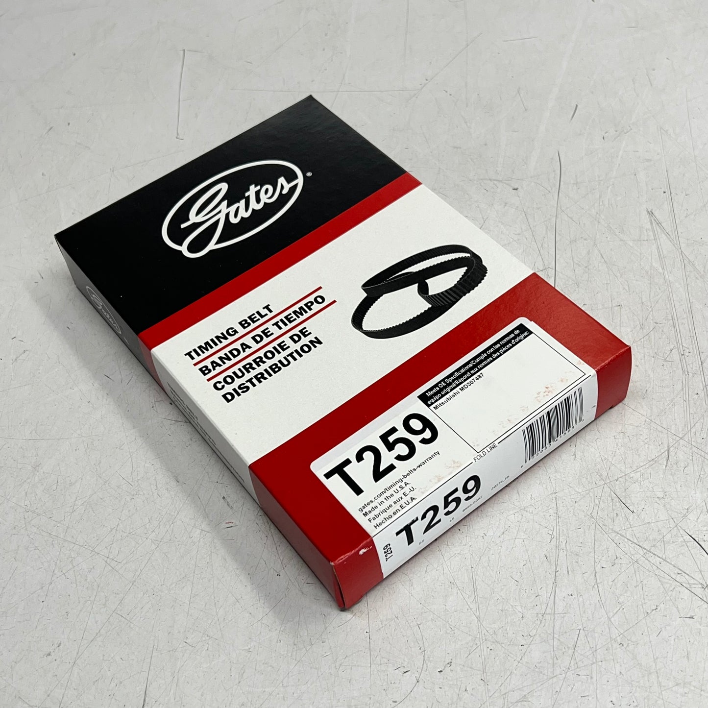 GATES Power Grip Timing Belt for Chrysler, Dodge & Mitsubishi Models T259