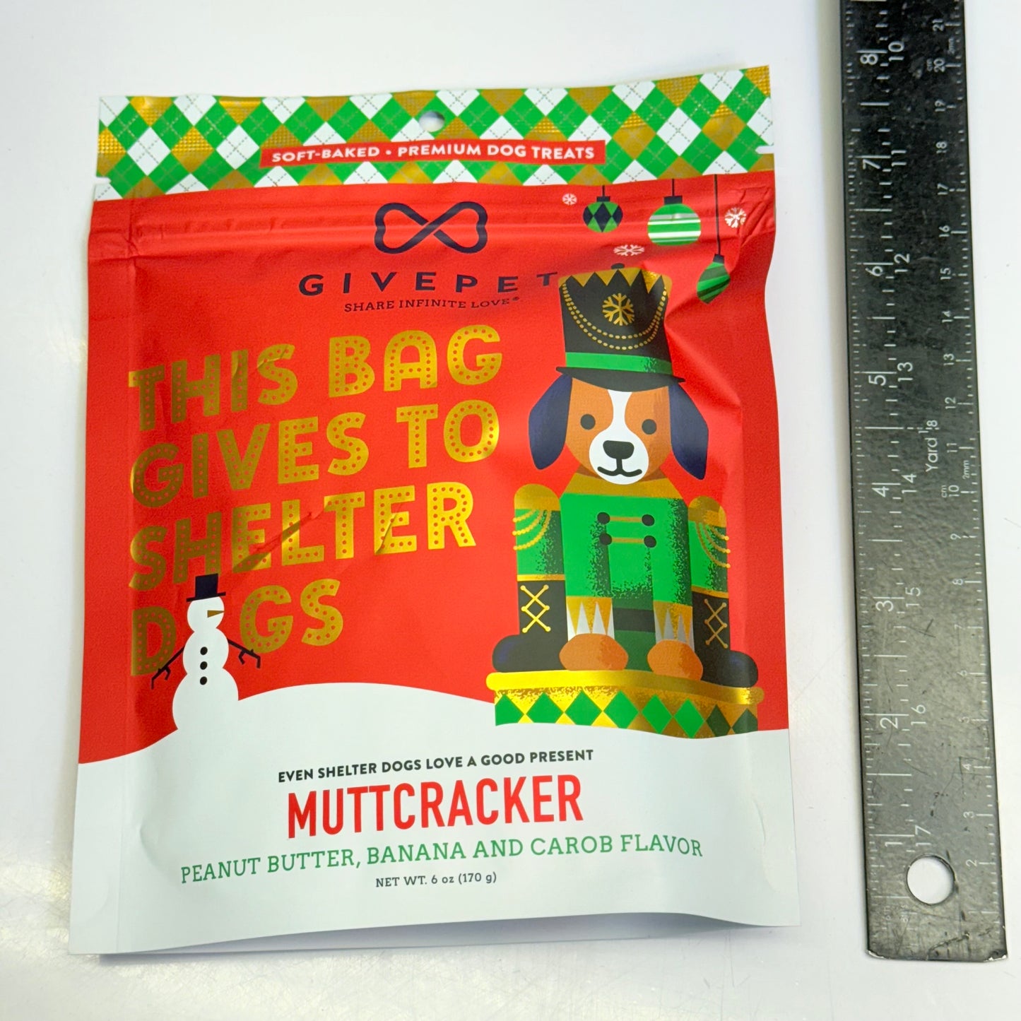 GIVEPET (3 PACK) Muttcracker Premium Dog Treats Soft Baked 6 oz BB 09/27
