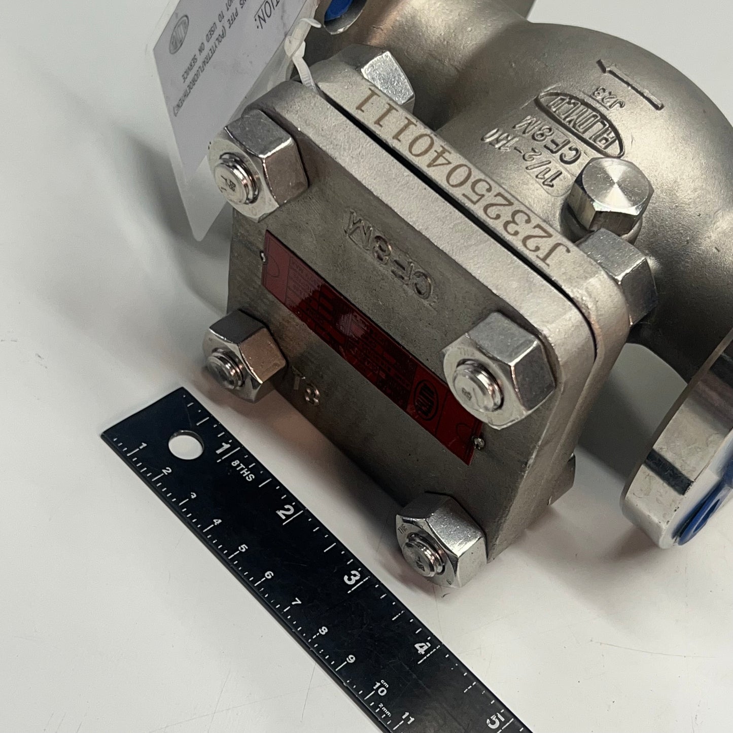 ALOYCO CF8M Swing Check Valve Class 150 316/PTFE Trim  1-1/2" Chrome 377